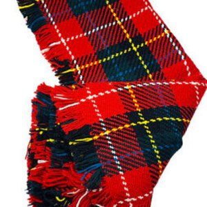 NEW Branigan Weavers O'Shea Tartan Red 100% Wool Handmade Throw